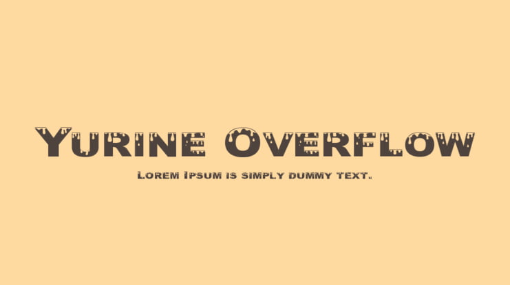 Yurine Overflow Font