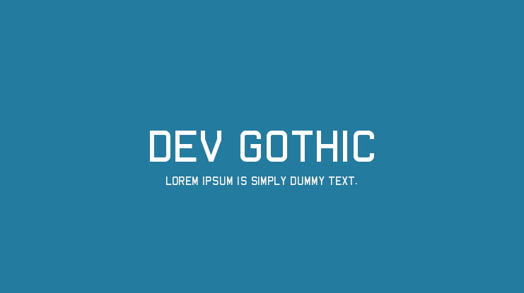 Dev Gothic Font