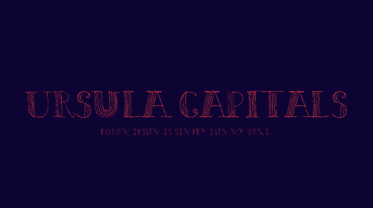Ursula Capitals Font