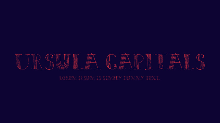 Ursula Capitals Font