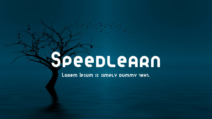 Speedlearn Font