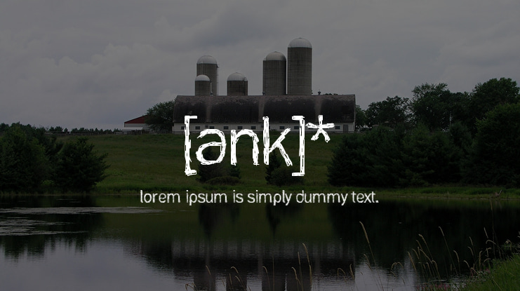 [ank]* Font