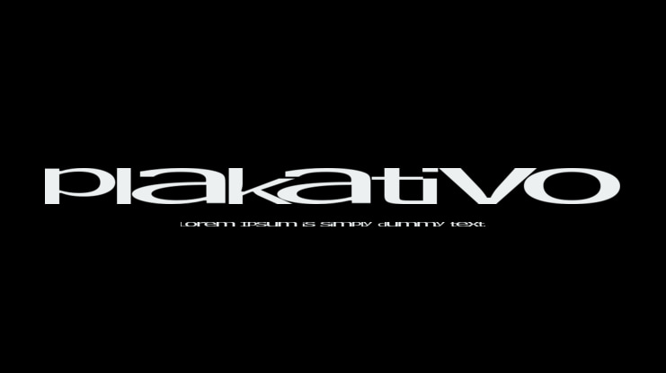 plakativo Font