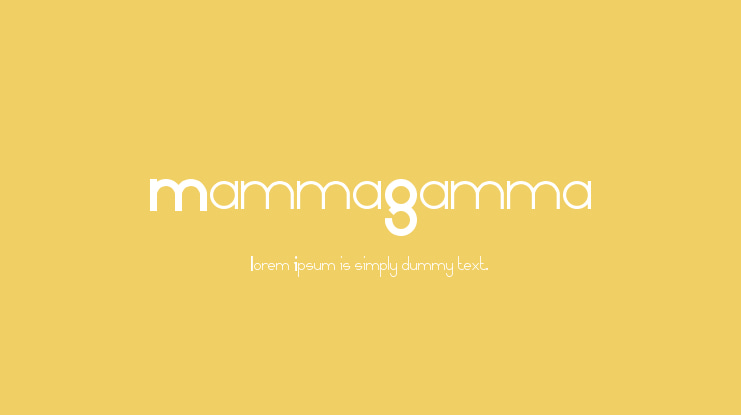 MammaGamma Font