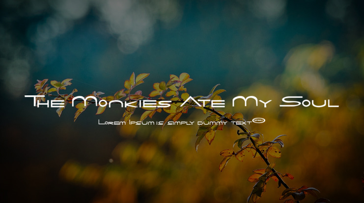 The Monkies Ate My Soul Font
