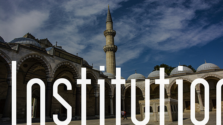 Institution Font