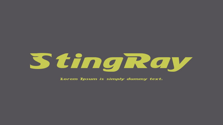 StingRay Font