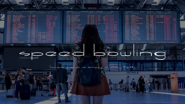 Speed Bowling Font