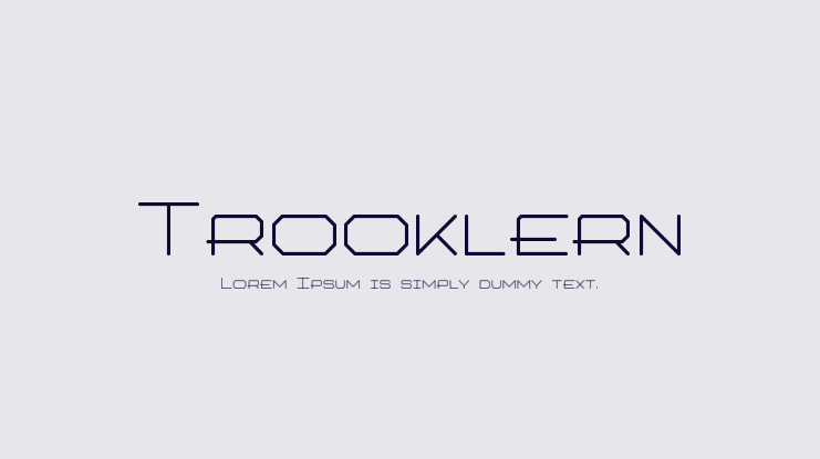 Trooklern Font