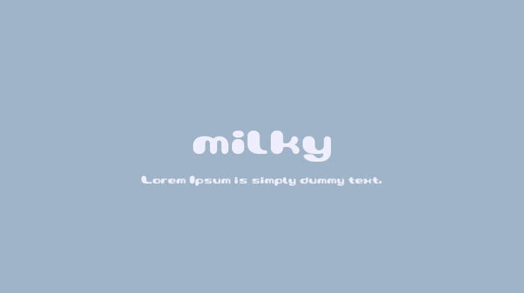 milky Font