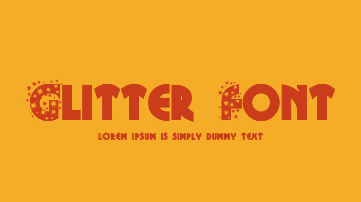 Glitter Font