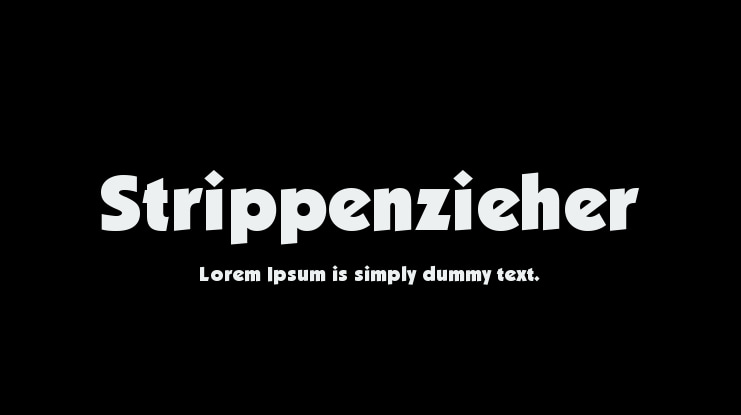 Strippenzieher Font