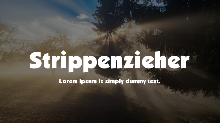 Strippenzieher Font
