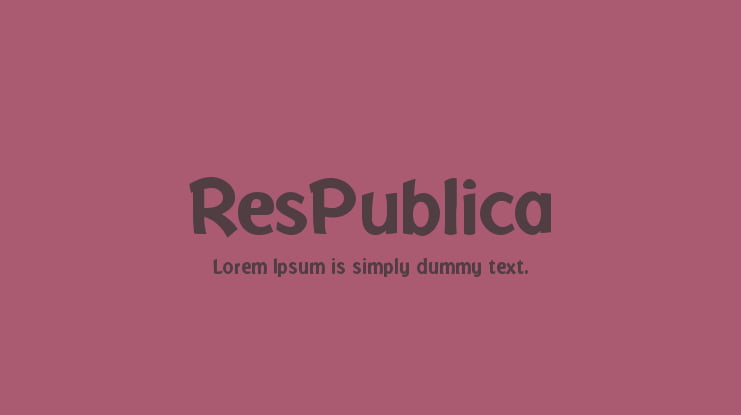 ResPublica Font