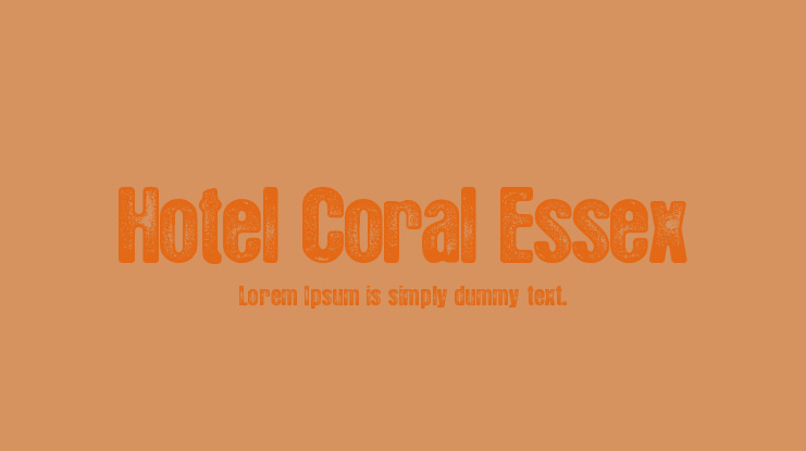 Hotel Coral Essex Font