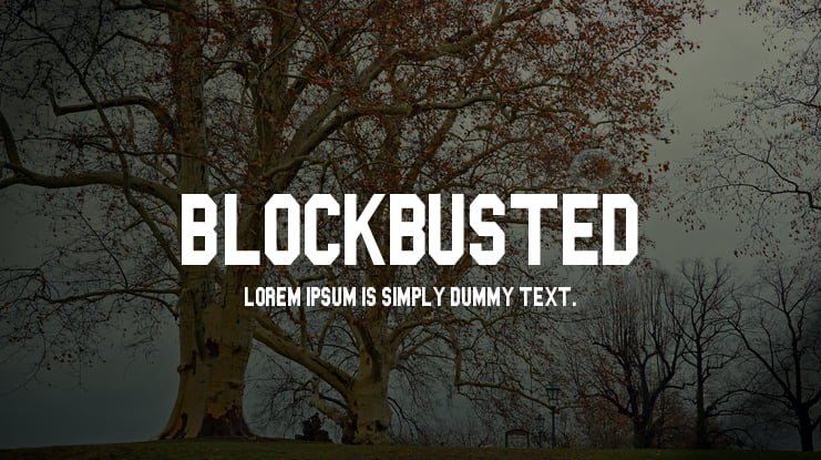 Blockbusted Font