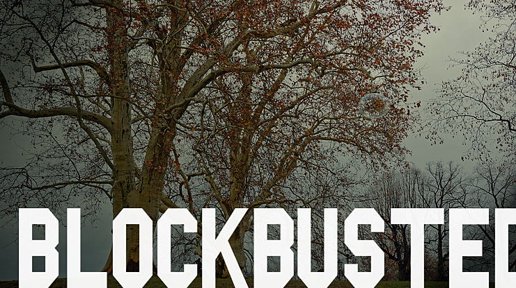 Blockbusted Font