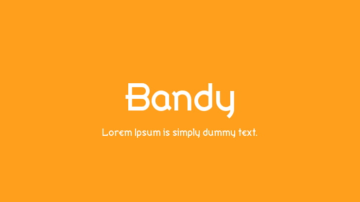 Bandy Font