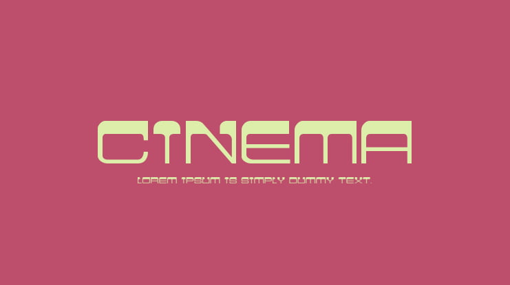 Cinema Font