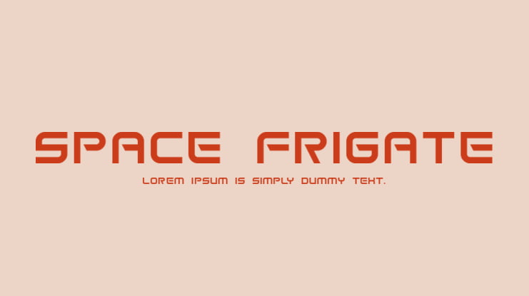 Space Frigate Font Family