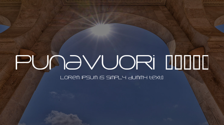 Punavuori 00150 Font