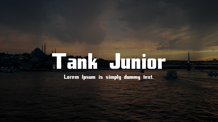 Tank Junior Font