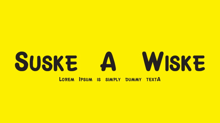 Suske & Wiske Font