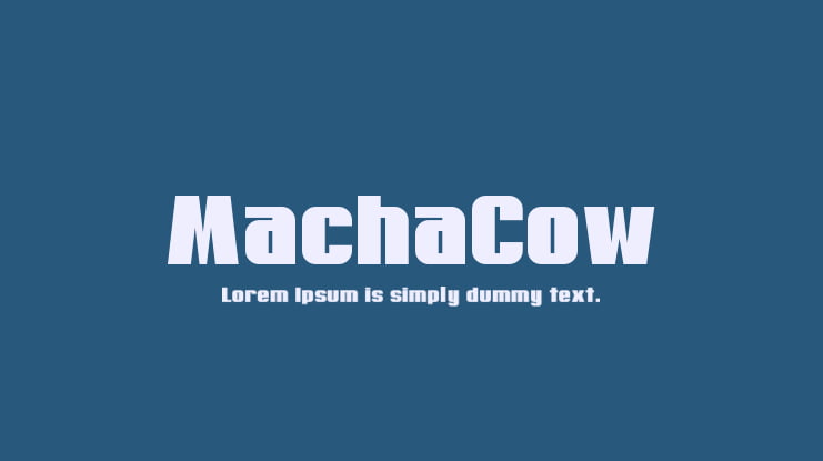 MachaCow Font