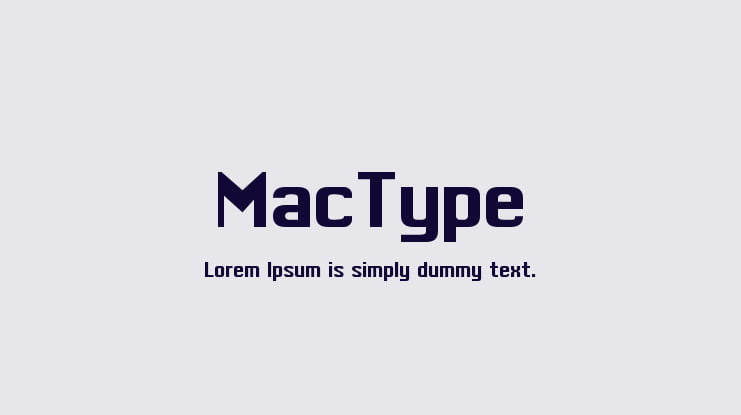 MacType Font