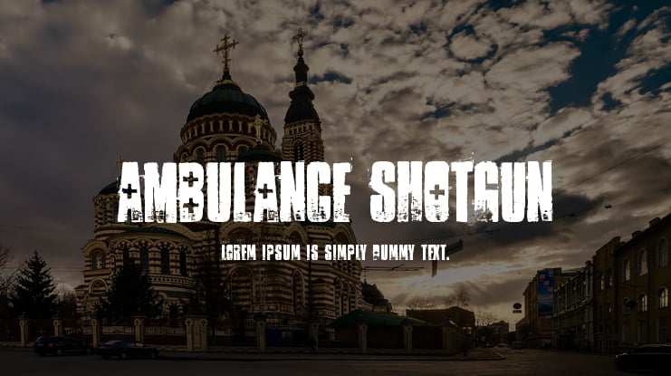 Ambulance Shotgun Font