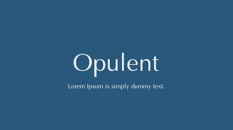 Opulent Font