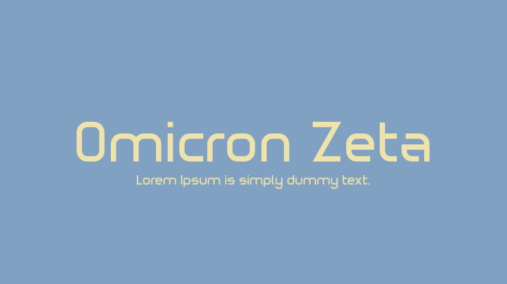 Omicron Zeta Font Family