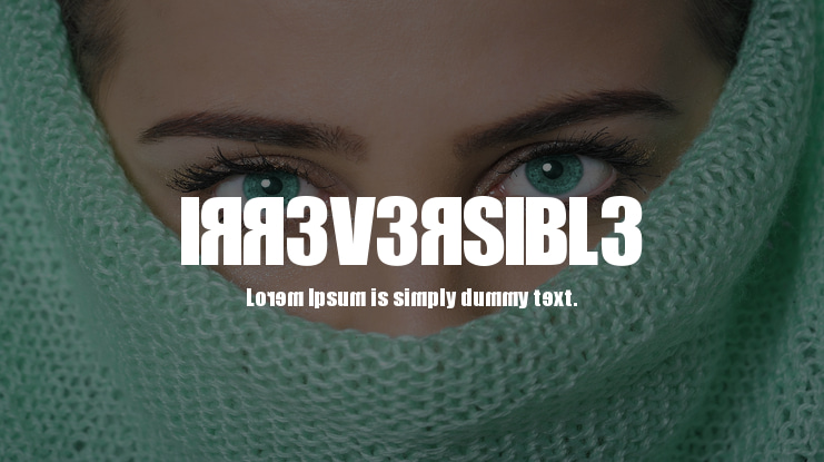 IRR3V3RSIBL3 Font