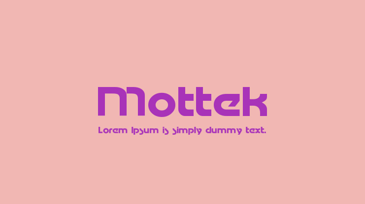 Mottek Font