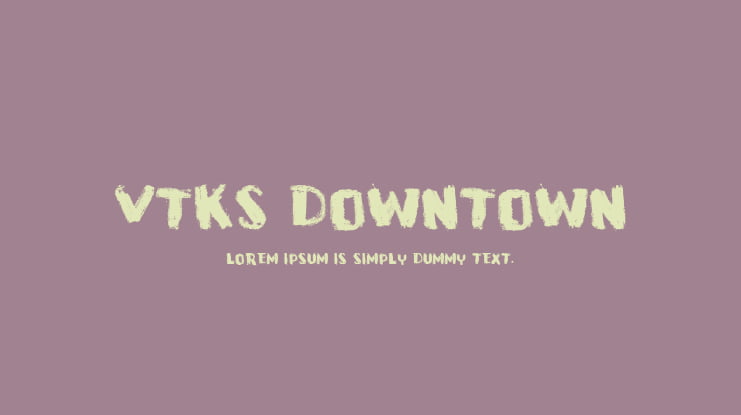 VTKS Downtown Font
