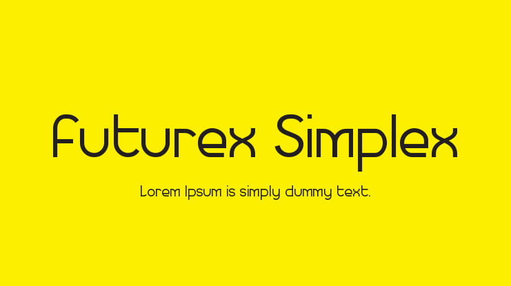 Futurex Simplex Font