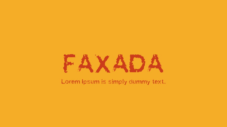 FAXADA Font