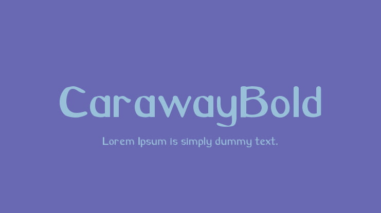 CarawayBold Font