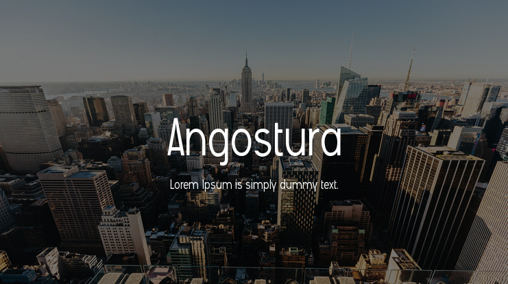 Angostura Font