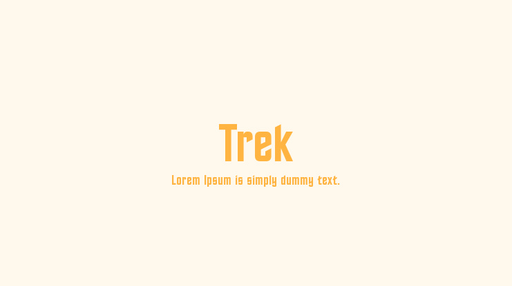 Trek Font
