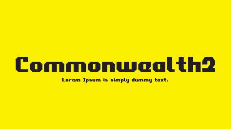 Commonwealth2 Font