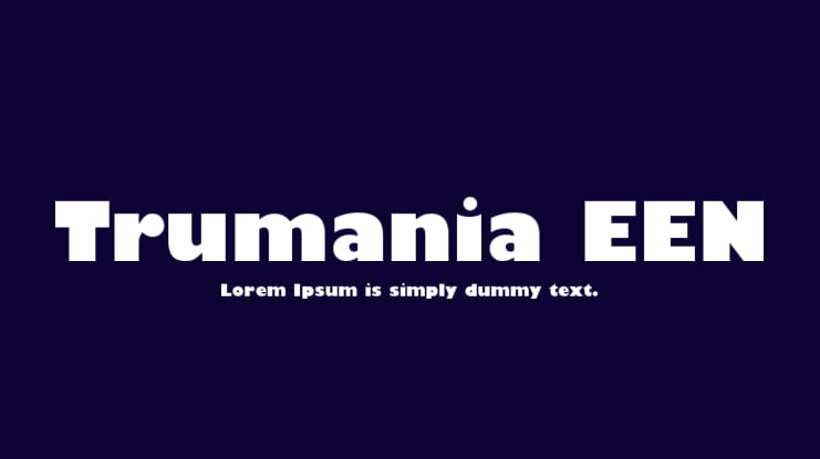 Trumania EEN Font