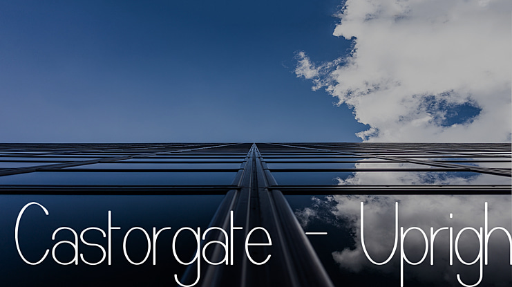 Castorgate - Upright Font