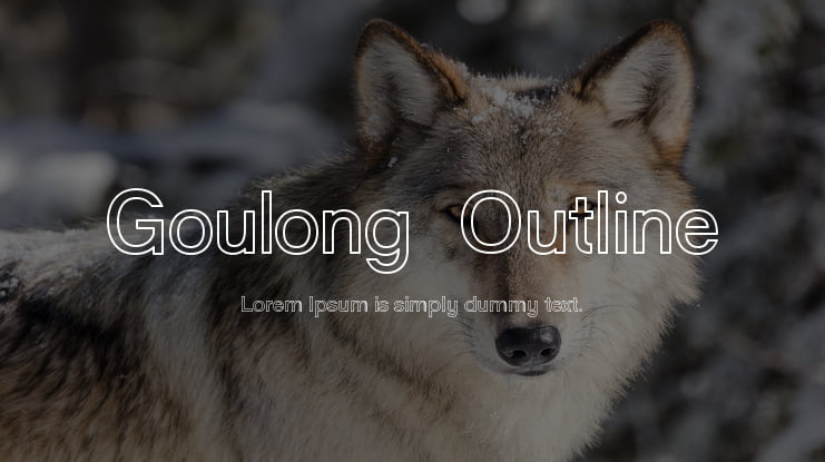 Goulong  Outline Font Family
