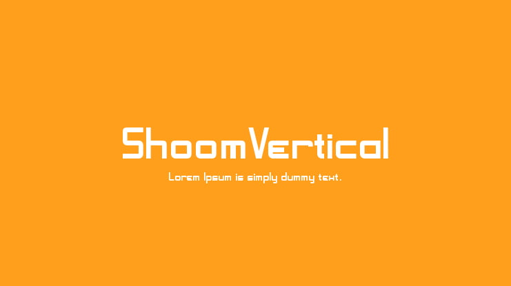 ShoomVertical Font