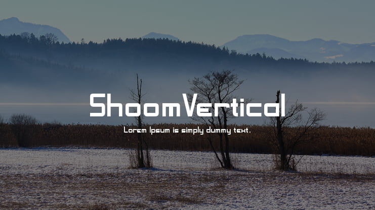 ShoomVertical Font