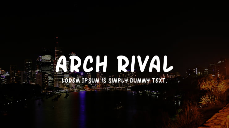 Arch Rival Font Family