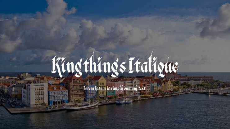 Kingthings Italique Font