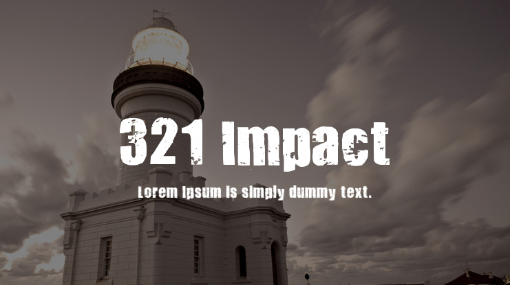 321 Impact Font