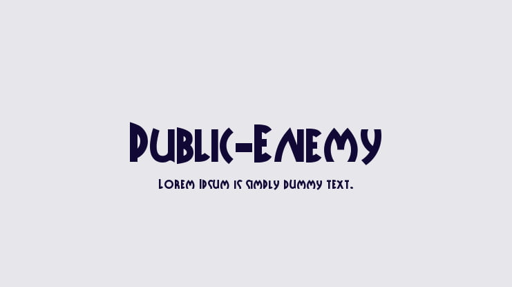 Public-Enemy Font